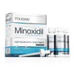Minoxidil Foligain 5%, 3 Luni Aplicare, Tratament pentru caderea parului si cresterea barbii - Cantitate de Alcool Redusa