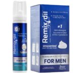 Remixidil, Spuma pentru Cresterea Parului la Barbati, Minoxidil 5%, Blocant DHT si Biotina, 1 Luna Aplicare