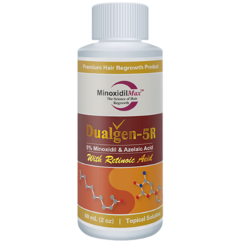 Minoxidil 5% Dualgen 5-R, Viteza Medie de Absorbtie, 2 Luni Utilizare, Unisex