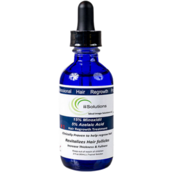 Minoxidil iiSolutions 15%,1 Luna Aplicare, Tratament pentru caderea parului si cresterea barbii, 60 ml