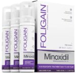 Spuma - Minoxidil Foligain 2%, 3 Luni Aplicare, Tratament Pentru Scalp, Femei