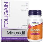 Spuma, Minoxidil Foligain 2%, 3 Luni Aplicare, Now Biotin 1000 mcg, 100 Capsule, Tratament Impotriva Caderii Parului La Femei