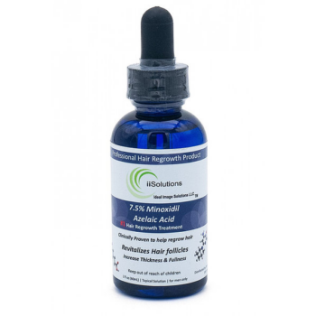 Minoxidil iiSolutions 7,5%, 1 Luna Aplicare, Tratament pentru caderea parului si cresterea barbii