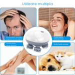 Aparat Electric pentru Masaj Capilar, 4 Capete de Masaj pentru Stimularea Cresterii Parului, 3 Viteze, Unisex - imagine 2