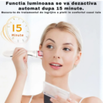 Dermaroller pentru Mezoterapie cu Lumina LED – 540 Ace, 3 Capete Înlocuibile pentru Cresterea Parului si a Barbii - imagine 5