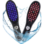 Perie Electrica Multifunctionala 3 in 1 pentru Masaj,Terapie cu Lumina Albastra si Rosie Pentru Stimularea Crestesterii Parului