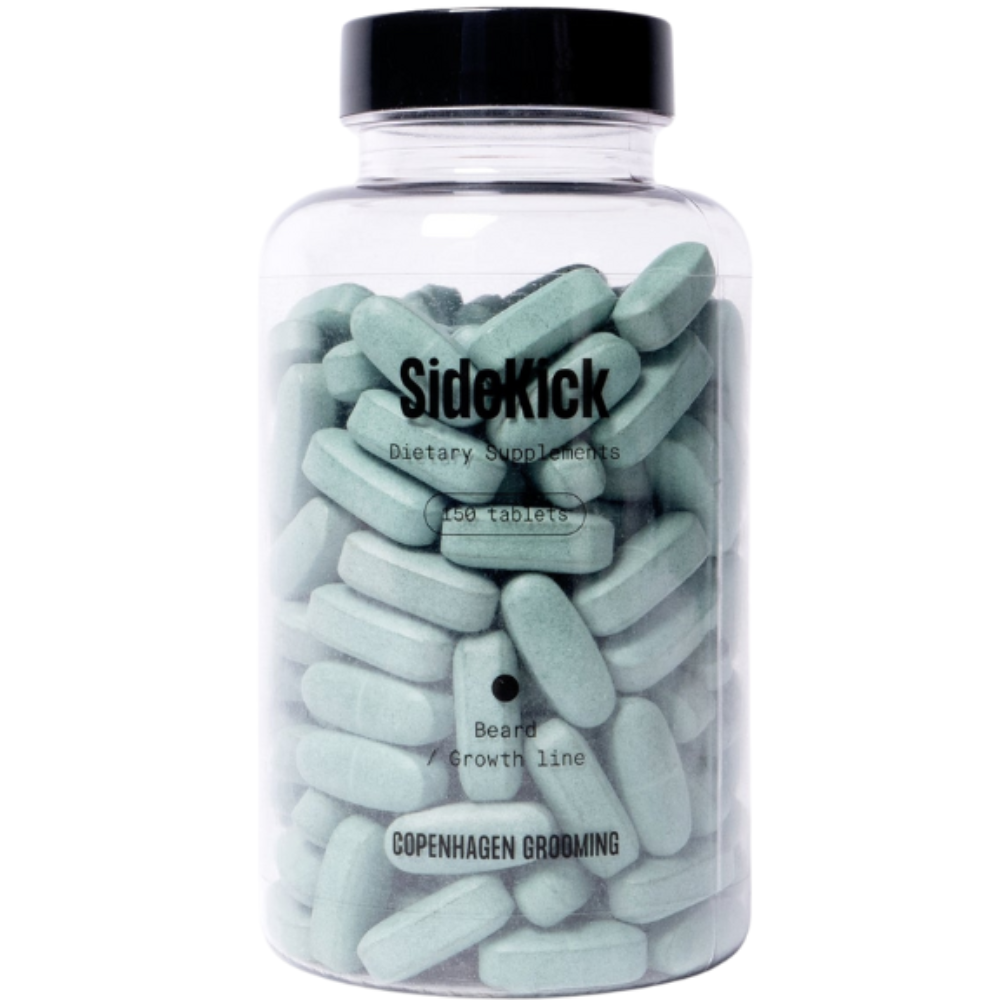 Untitled (1000 x 1000 px) (83) Supliment Sidekick Copenhagen Grooming – Pentru Cresterea Barbii, cu Biotina, Selenium si Zinc, 50 Capsule - imagine 1
