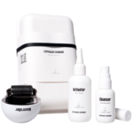 Set Complet Pentru Cresterea Parului, Copenhagen Grooming, Opreste Caderea, Stimuleaza Regenerarea si Contribuie la un Par mai Des si mai Sanatos, Ser Activator, Moonroller, Dezinfectant, 2 luni Aplicare
