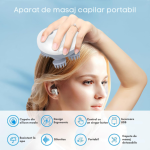 Aparat Electric pentru Masaj Capilar, 4 Capete de Masaj pentru Stimularea Cresterii Parului, 3 Viteze, Unisex - imagine 6