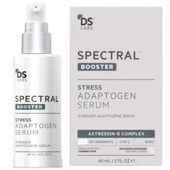 Ser Adaptogen Antistres impotriva caderii parului, stimuleaza Sanatatea Firului de Par – Tratament Avansat cu Ashwagandha, Rhodiola si Peptide Active, Potrivit pentru Caderea Parului Cauzata de Stres, Fara Reziduu Gras, Cu Sistem de Livrare Nanosomic, Pentru Barbati si Femei, 60 mL, Spectral Booster