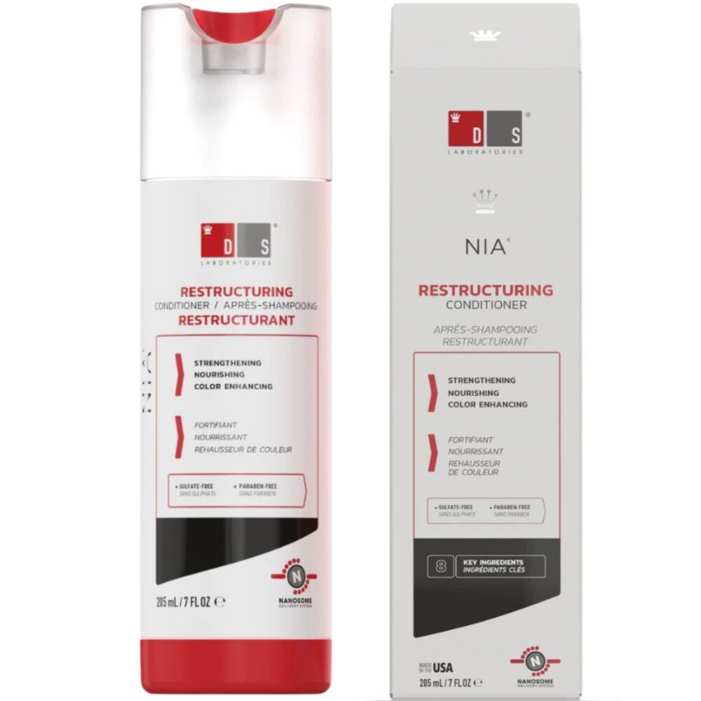 Untitled design (8) Repararea Parului Deteriorat, Balsam Restructurant – Tratament Profesional pentru Intarirea Firului si Refacerea Legaturilor, Reduce Varfurile Despicate, Mentine Culoarea Parului, Fara Sulfati, Pentru Barbati si Femei, 205mL, DS Labs NIA - imagine 1