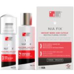 Set Pentru Refacerea Parului Deteriorat, Restructurarea Cuticulei, Repararea Parului Deteriorat sau Tratat Chimic, Fortifiere si Protectie a Foliculului, Par mai Moale, Rezistent si Sanatos, 150mL, DS Labs NIA FIX