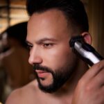 Aparat de Tuns Flero® 14în1 Profesional, Trimmer și Shaver, IPX7, Lame Inox, LCD, Autonomie 4h – Negru-Gri - imagine 10