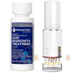 Set Crestere Barba si Par, Minoxidil Member's Mark 5% si Aplicator Electric cu Masaj Scalp, Microcurenti si Lumina Rosie
