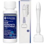 Set Crestere Barba si Par – Minoxidil Member's Mark 5% si Derma Stamp 140 Ace cu Dimensiuni Reglabile (0.5mm – 3mm)