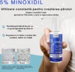 Spray pentru Cresterea Parului la Barbati, Remixidil, Minoxidil 5%, 1 luna aplicare, 60 ml - imagine 4