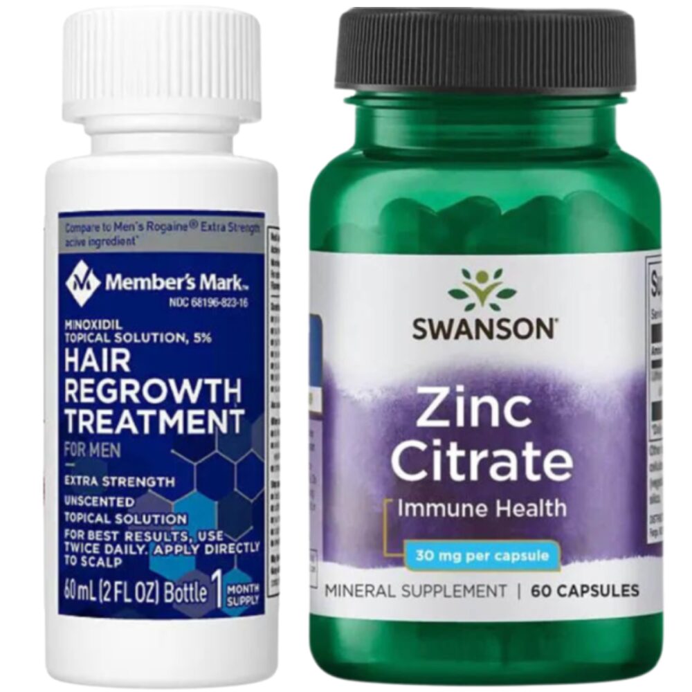 minoxidil-members-mark-5-zinc-citrate-30-mg-swanson-60-capsule-tratament-pentru-caderea-parului-si-cresterea-barbii Minoxidil Member's Mark 5% + Zinc Citrate, 30 mg, Swanson, 60 Capsule, Tratament pentru Caderea Parului si Cresterea Barbii - imagine 1