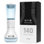 Derma Stamp GYB, 140 Ace din Oțel Inoxidabil, Marimi Reglabile: 0.25mm-3mm, Rezervor Ser 10ml, Ingrijire fata/par si cresterea barbii, Reutilizabil