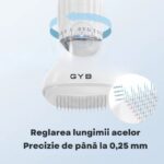 Derma Stamp GYB, 140 Ace din Oțel Inoxidabil, Marimi Reglabile: 0.25mm-3mm, Rezervor Ser 10ml, Ingrijire fata/par si cresterea barbii, Reutilizabil - imagine 6