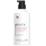 Sampon Refill Impotriva Caderii Parului, Tratament pentru Densitate, Volum si Fortifiere, Par Mai Des si Sanatos, Fara Sulfati si Silicon, Vegan, 500 ml, DS Labs Revita - imagine 2